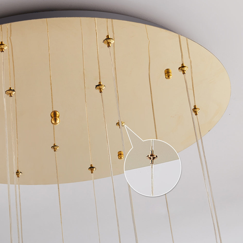 Arisha Luminaires Suspensions Multi/Bulle Moderne Métal/Acrylique Doré Chambre à Coucher - Neutralighting