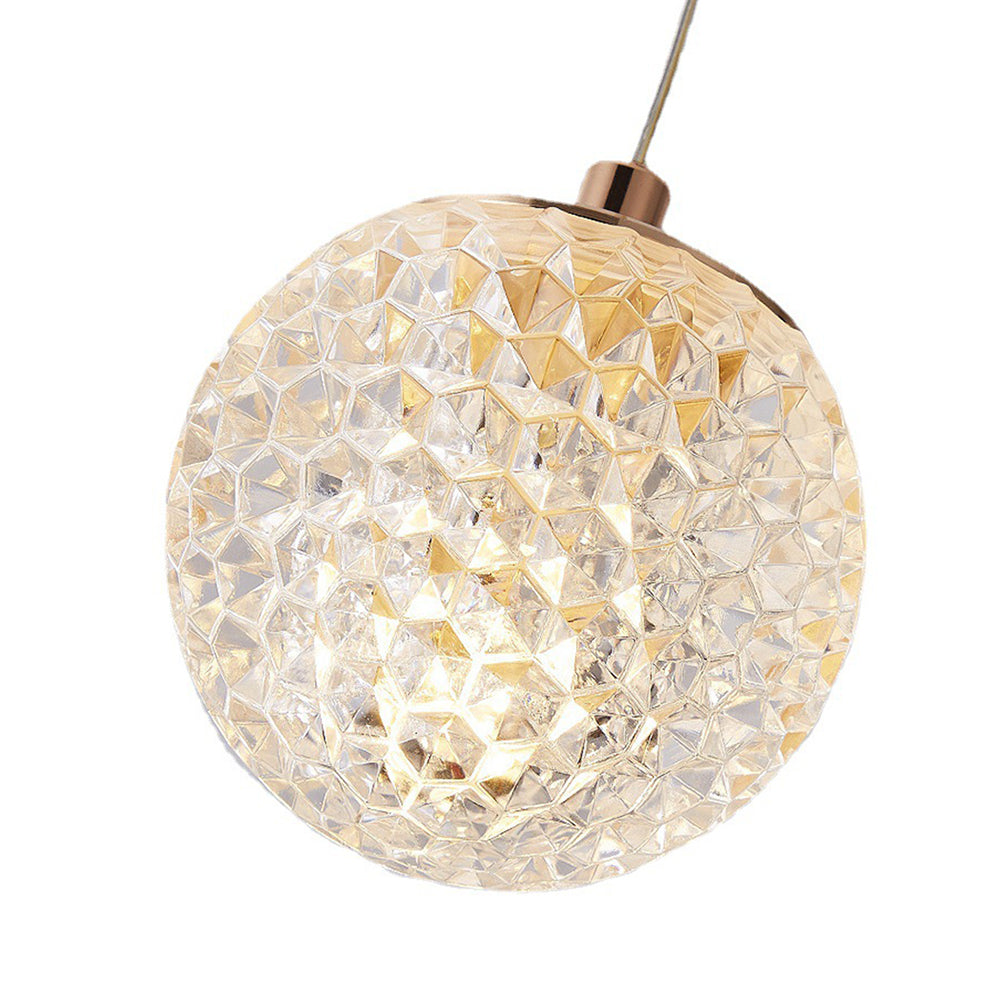 Arisha Luminaires Suspensions Multi/Bulle Moderne Métal/Acrylique Doré Chambre à Coucher - Neutralighting