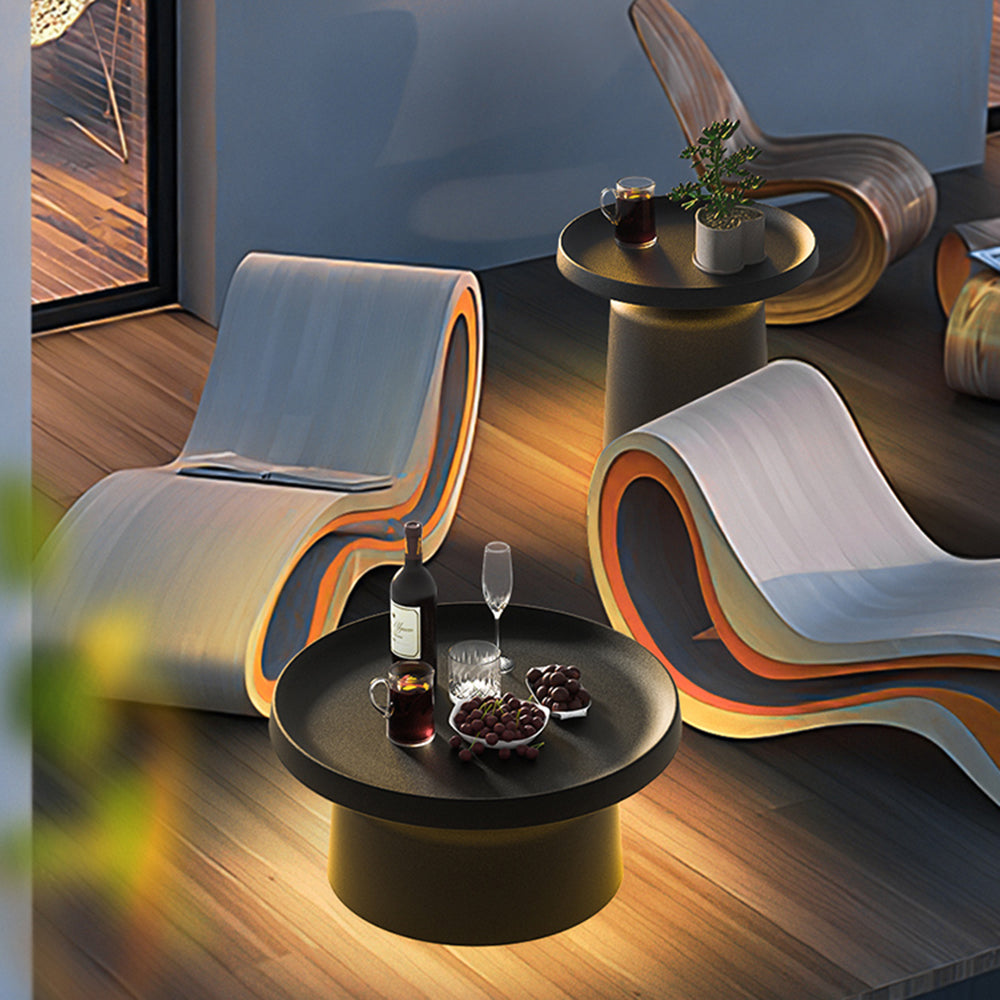 Ray Lampadaire Table Moderne, Métal, Noir, Allée