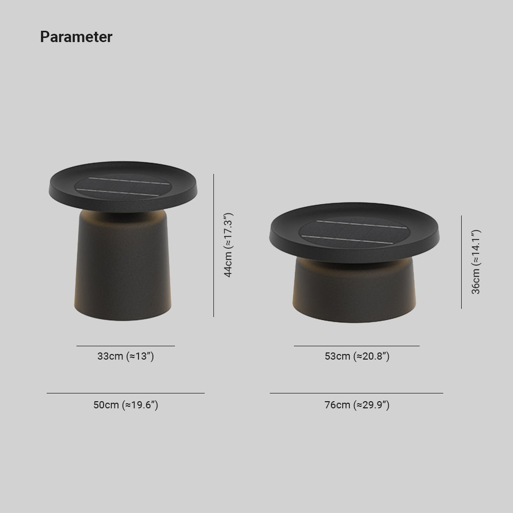 Ray Lampadaire Table Moderne, Métal, Noir, Allée