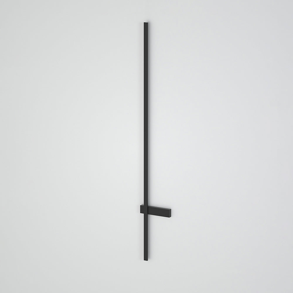 Ray Applique Murale Extérieure Linéaire Minimaliste, Métal, Noir, Terrasse - Neutralighting