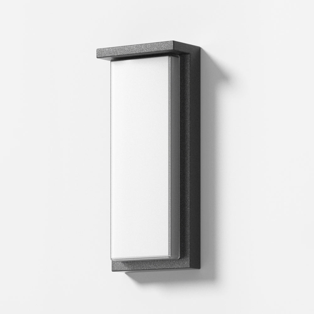 Ray Applique Murale Rectangulaire Nordique, Câble/Solaire, Métal, Noir, Éxtérieur - Neutralighting