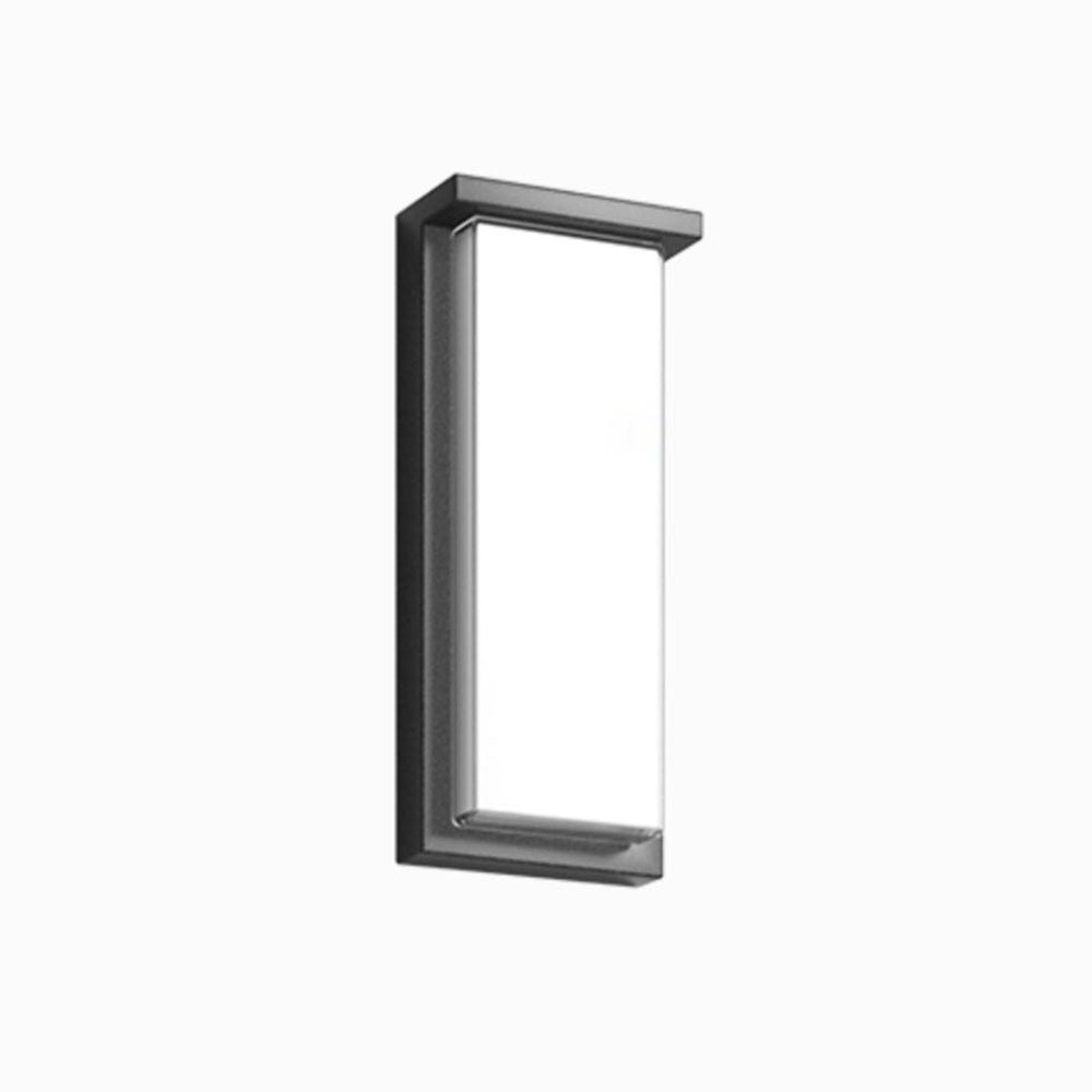 Ray Applique Murale Rectangulaire Nordique, Câble/Solaire, Métal, Noir, Éxtérieur - Neutralighting