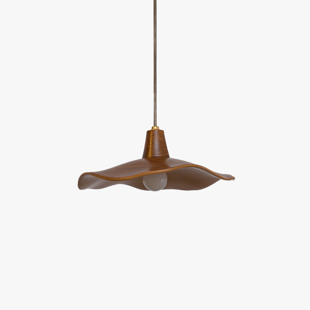 Arisha Suspension Vague Minimaliste, Resine, Marron, Salon - Neutralighting