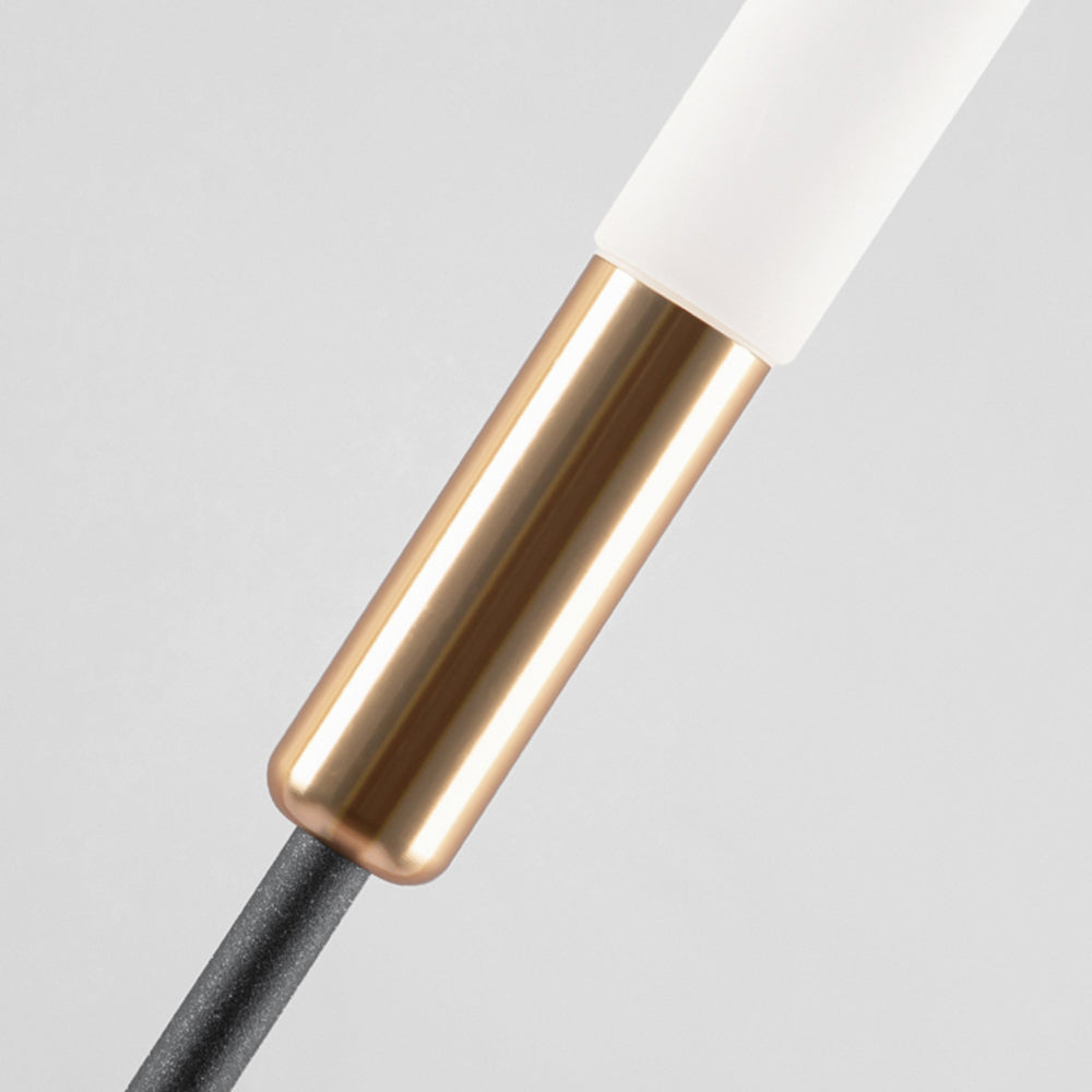Isha Borne Extérieure Roseau Moderne Noir Allée - Neutralighting