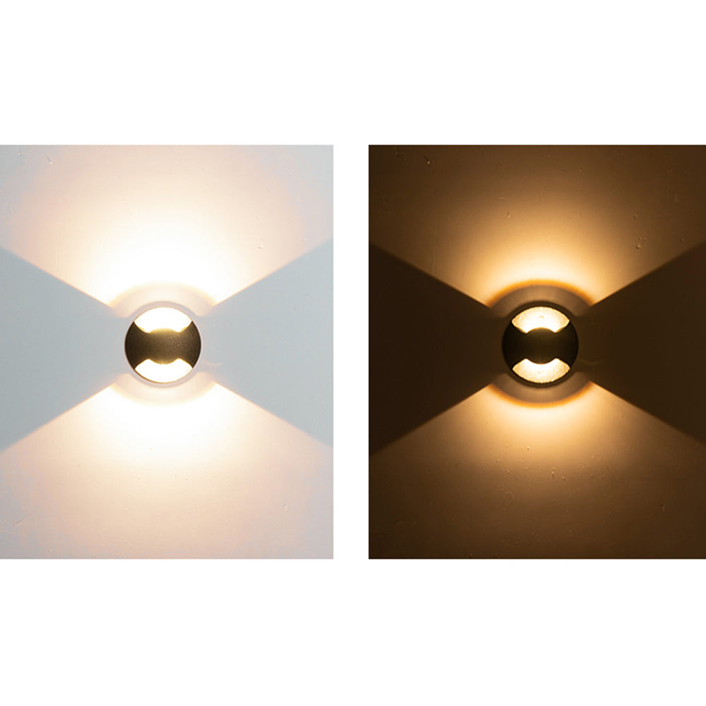 Ray Éclairage Escalier Extérieur Cylindre Moderne, Métal/Verre, Noir, Jardin - Neutralighting
