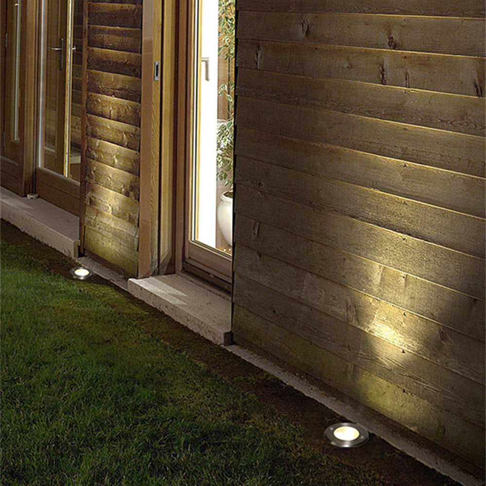 Ray Éclairage Escalier Extérieur Cylindre Moderne, Métal/Verre, Noir, Jardin - Neutralighting
