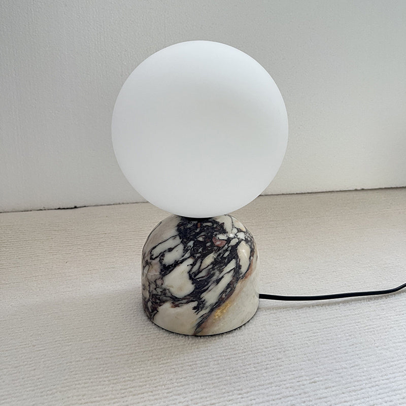 Aalia Marble Modern Minimalist Table Lamp - Lamp Copper