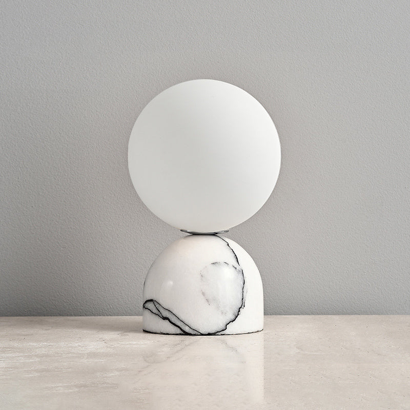 Aalia Marble Modern Minimalist Table Lamp - Lamp Copper
