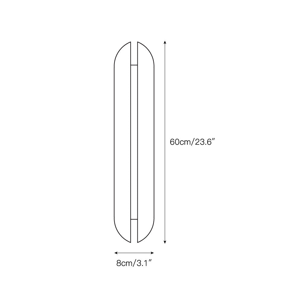 Aare Natural Stainless Wall Lamp - Lamp Copper