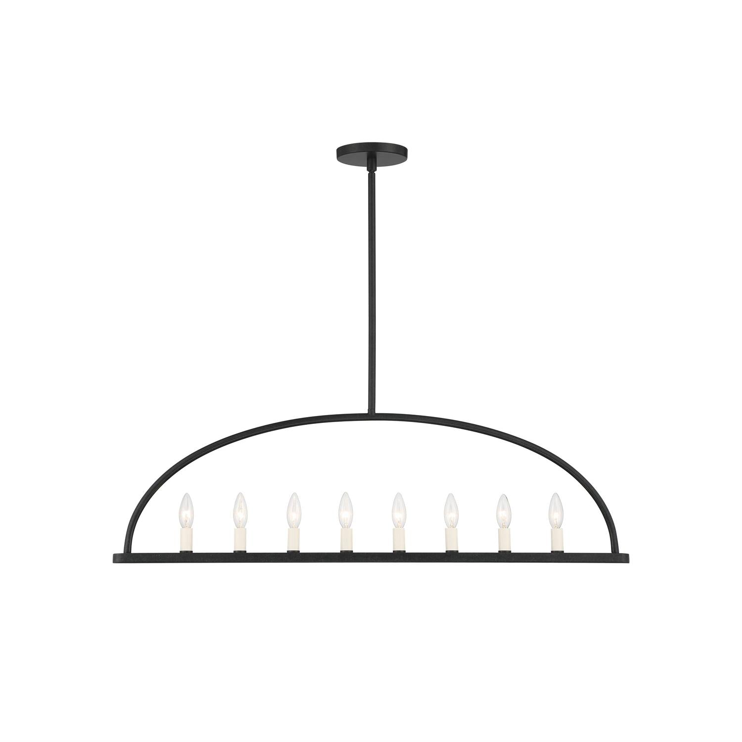 Abbott Linear Minimalist Metal Chandelier - Lamp Copper