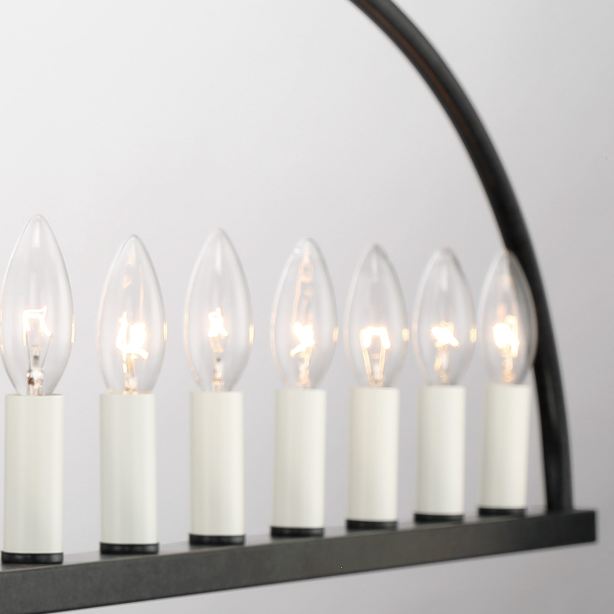 Abbott Linear Minimalist Metal Chandelier - Lamp Copper