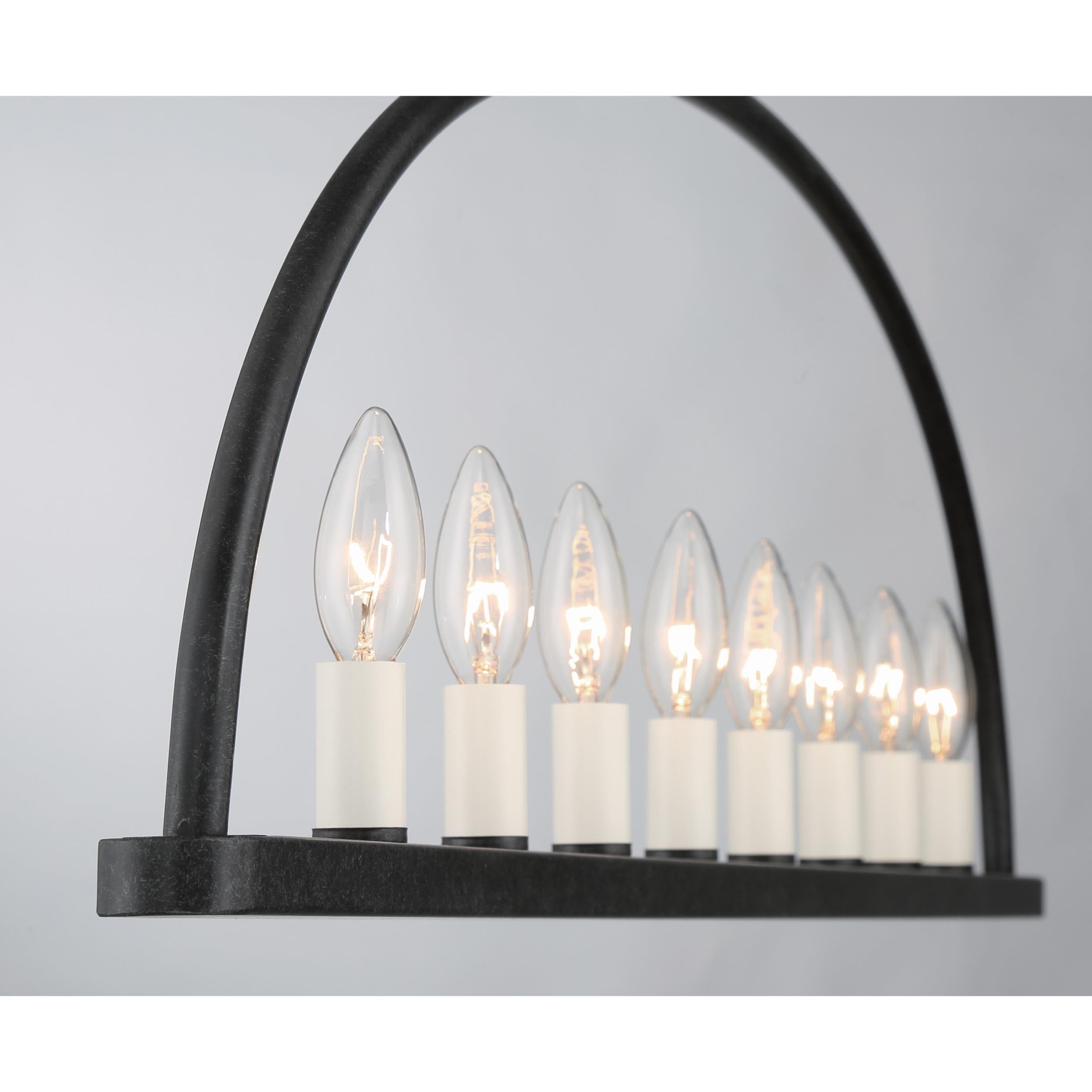 Abbott Linear Minimalist Metal Chandelier - Lamp Copper