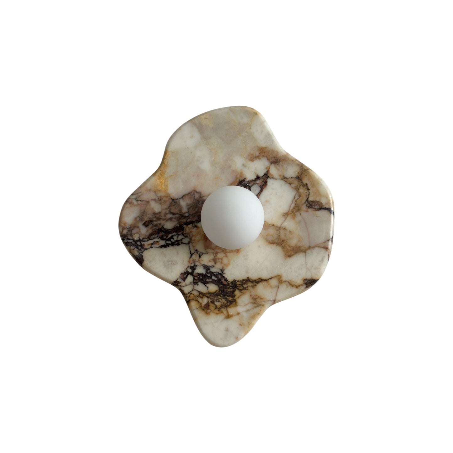 Abnormal Modern Minimalist Marble Glass Wall Lamp - Lamp Copper