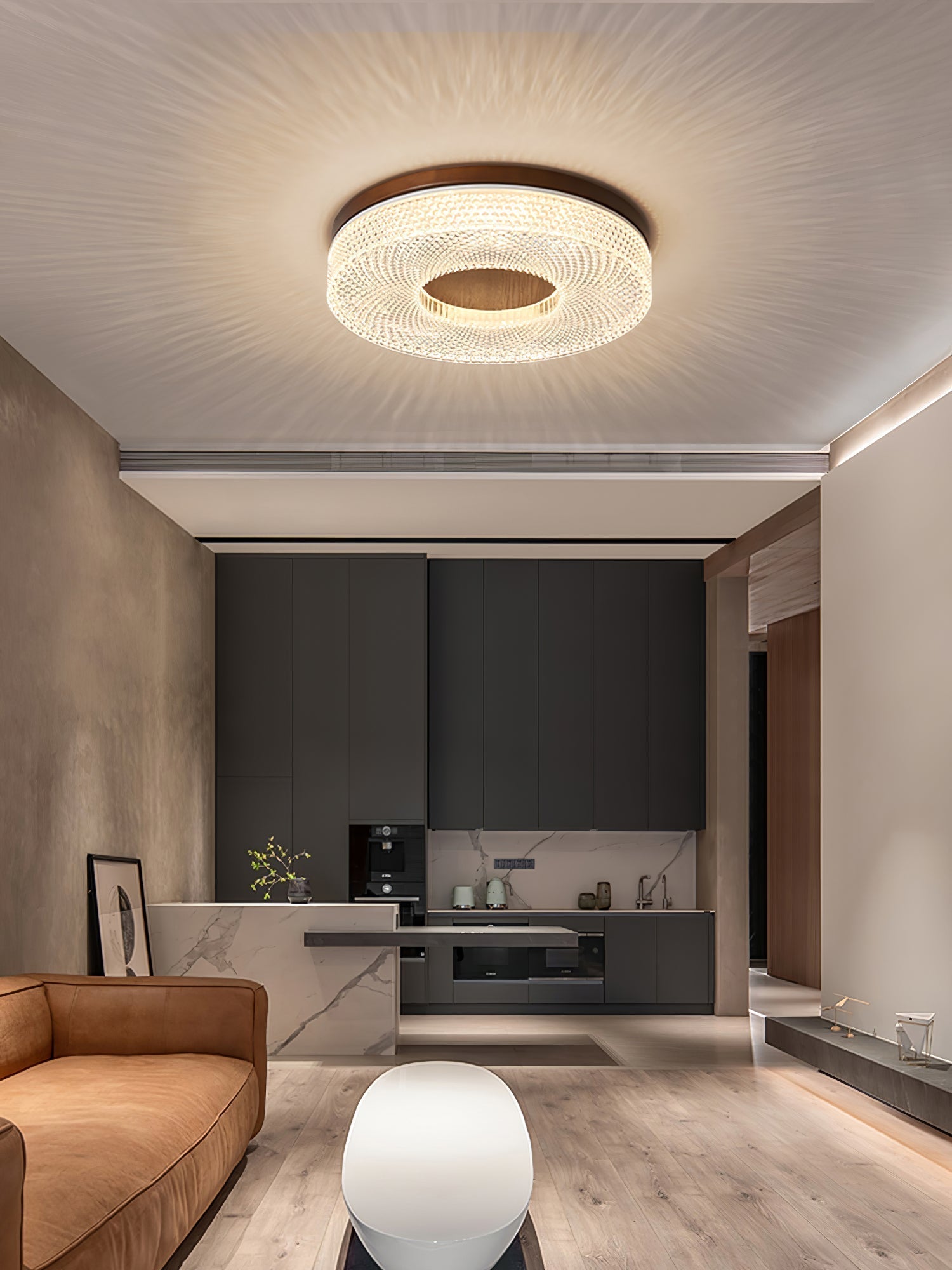 Solara Plafonnier Acrylique Anneau Moderne Minimaliste - Neutralighting