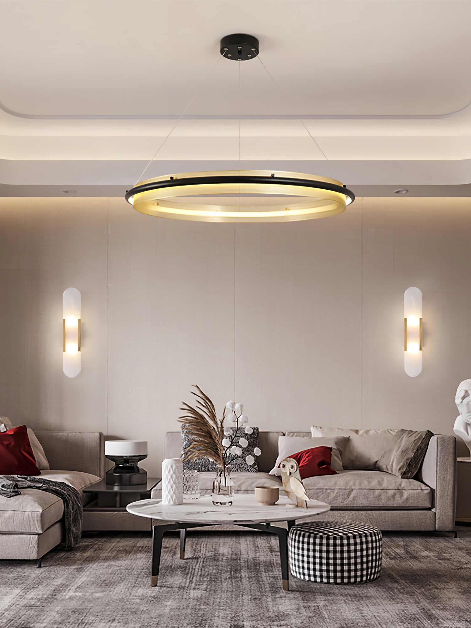 Acrylic LED Round Chandelier - Blowlighting