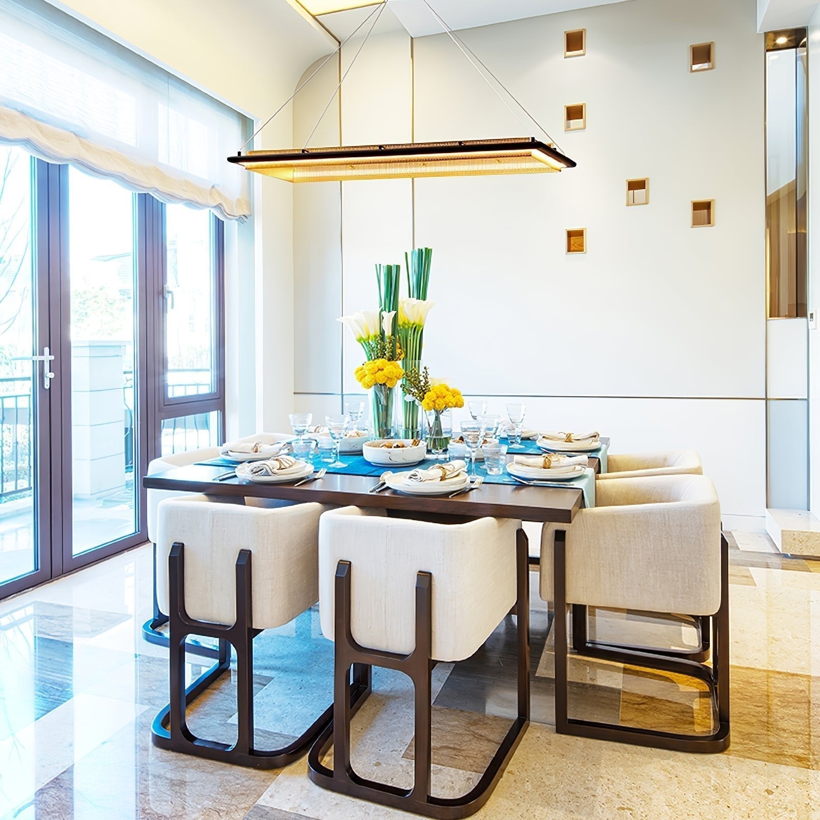 Acrylic LED Round Chandelier - Blowlighting