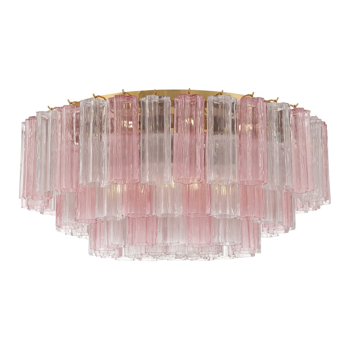 Aurora Ceiling Lamp Glass Tube Layered Amber - Letslighting