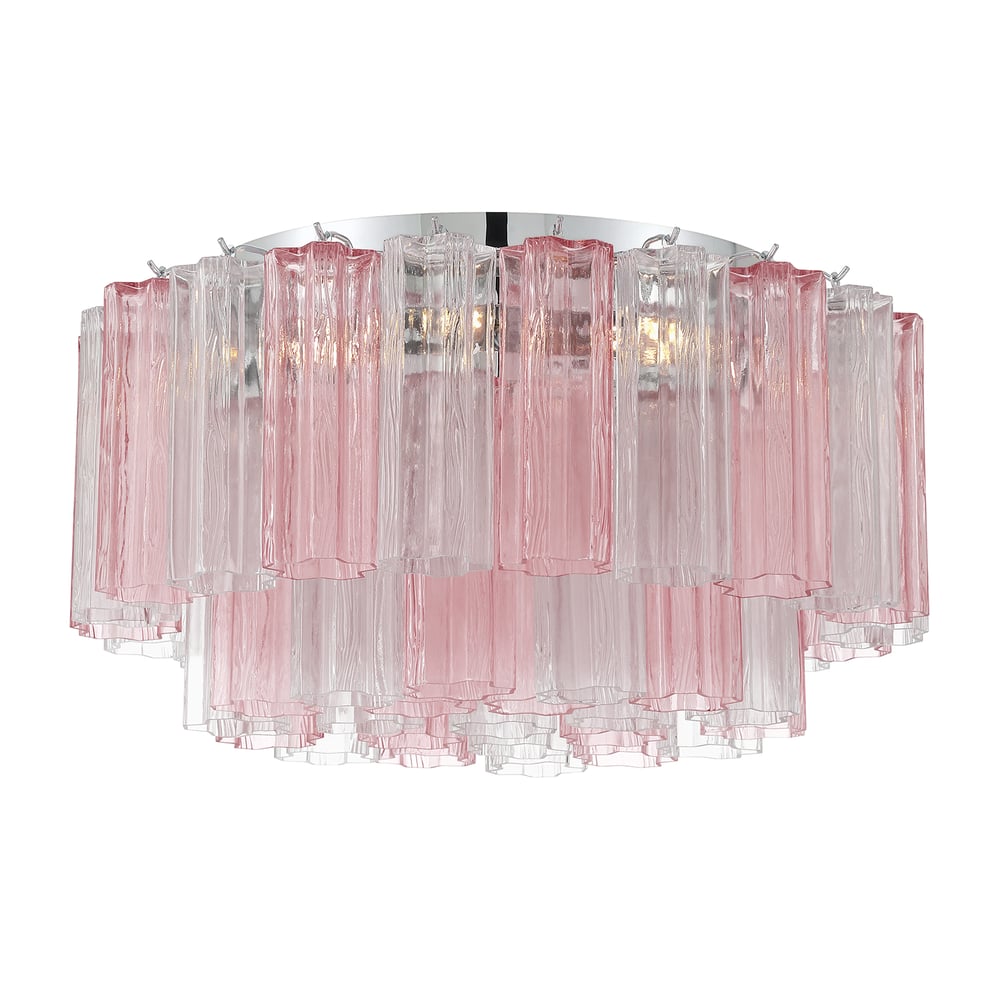 Aurora Ceiling Lamp Glass Tube Layered Amber - Letslighting