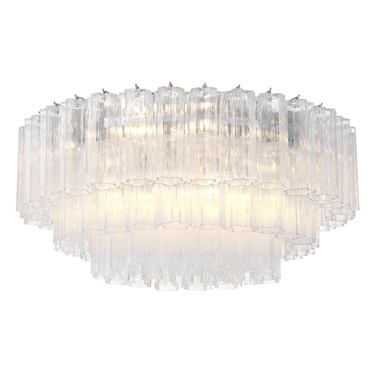 Aurora Ceiling Lamp Glass Tube Layered Amber - Letslighting