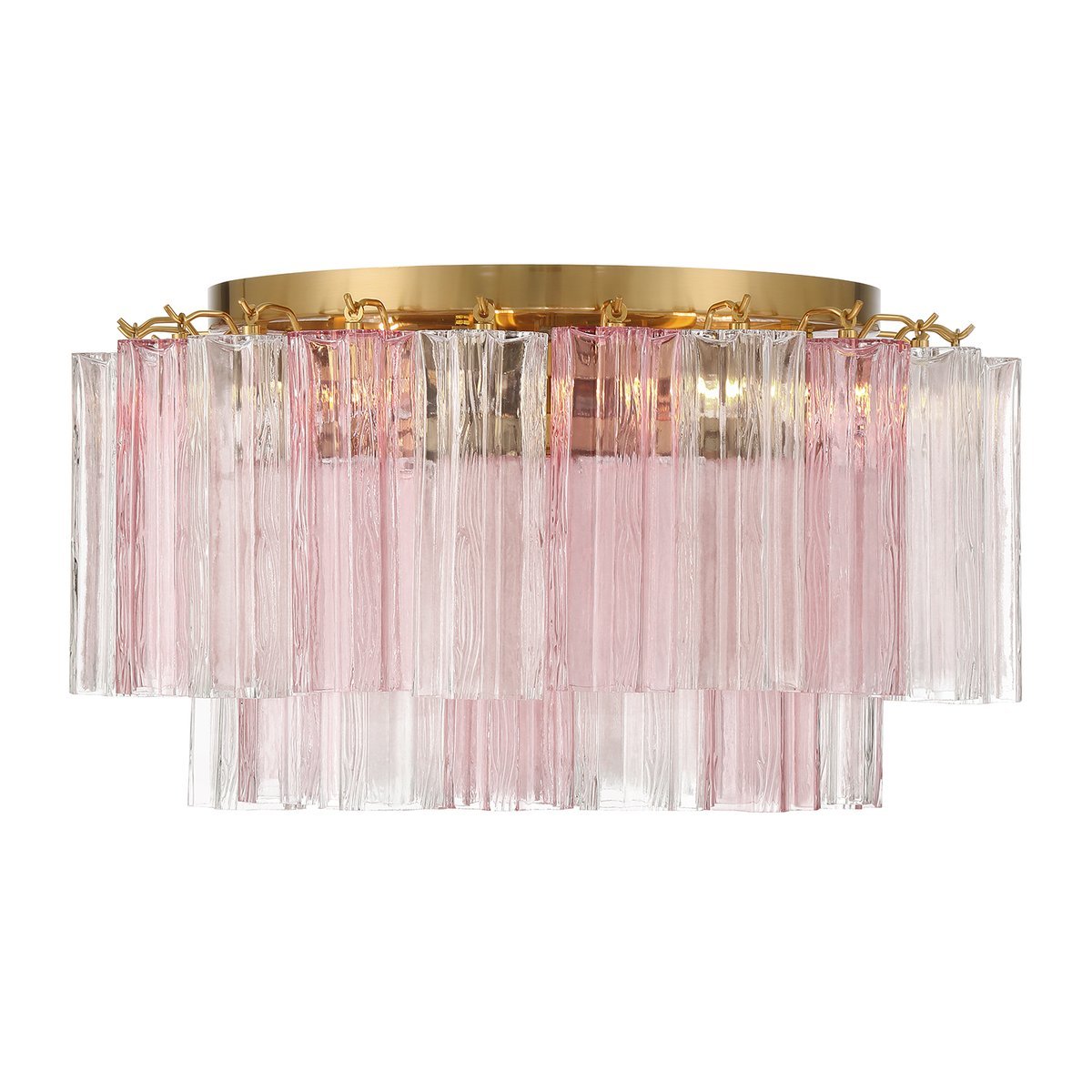 Aurora Ceiling Lamp Glass Tube Layered Amber - Letslighting