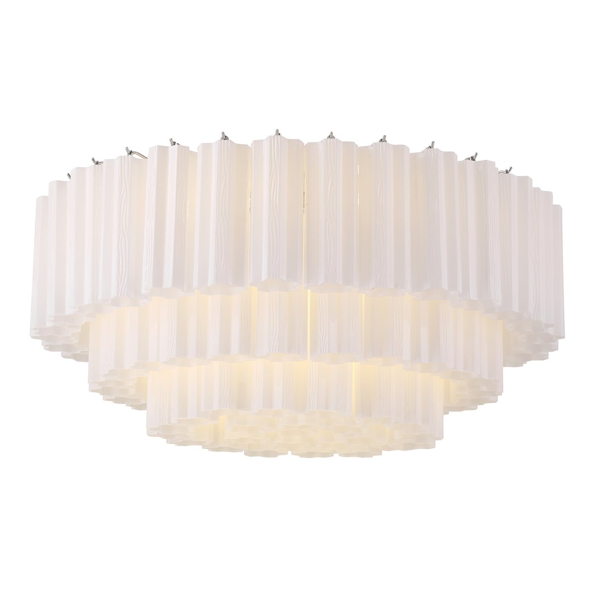 Aurora Ceiling Lamp Glass Tube Layered Amber - Letslighting