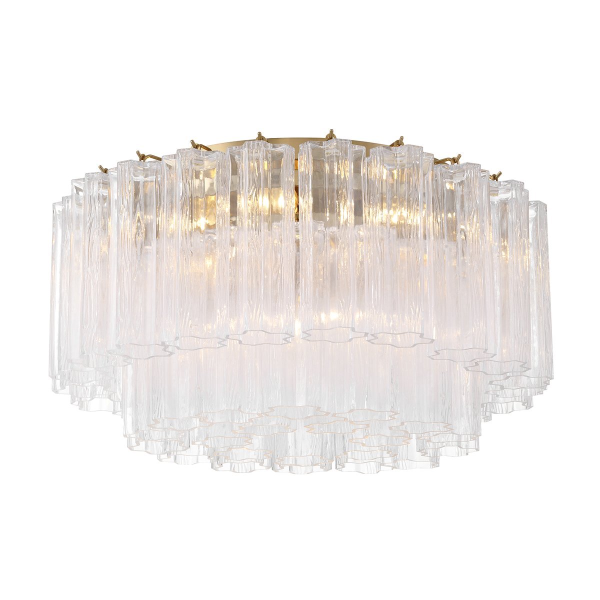 Aurora Ceiling Lamp Glass Tube Layered Amber - Letslighting
