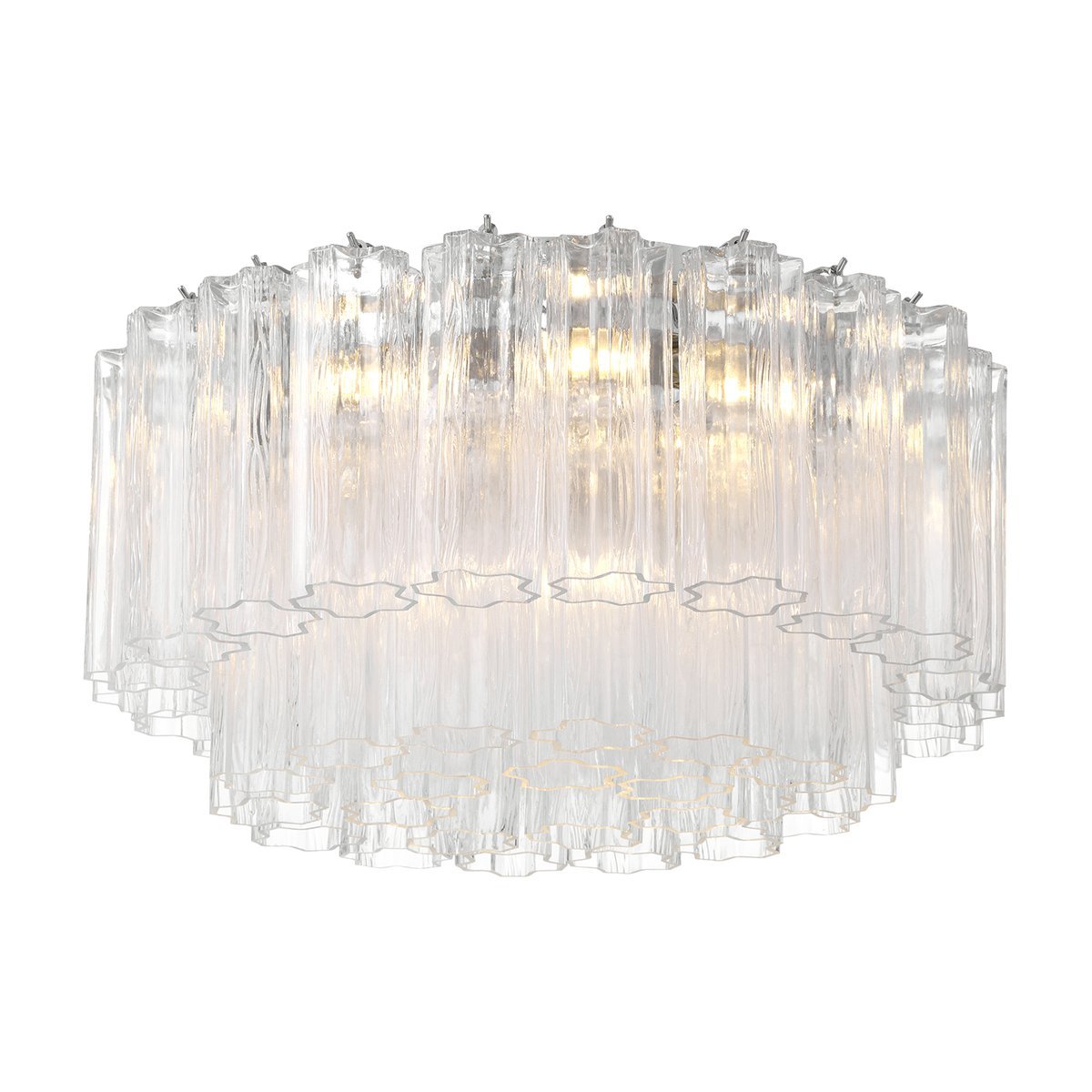 Aurora Ceiling Lamp Glass Tube Layered Amber - Letslighting