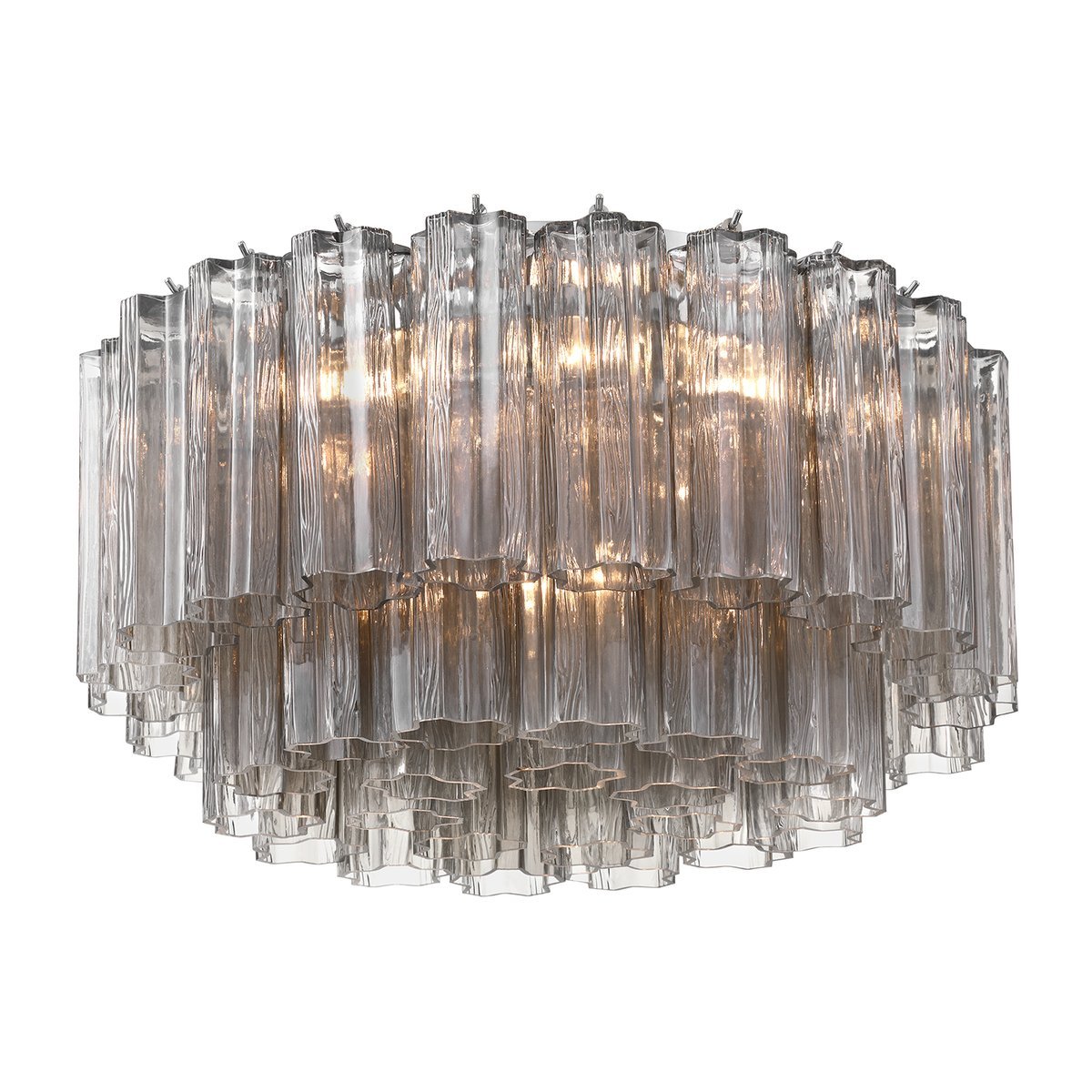 Aurora Ceiling Lamp Glass Tube Layered Amber - Letslighting