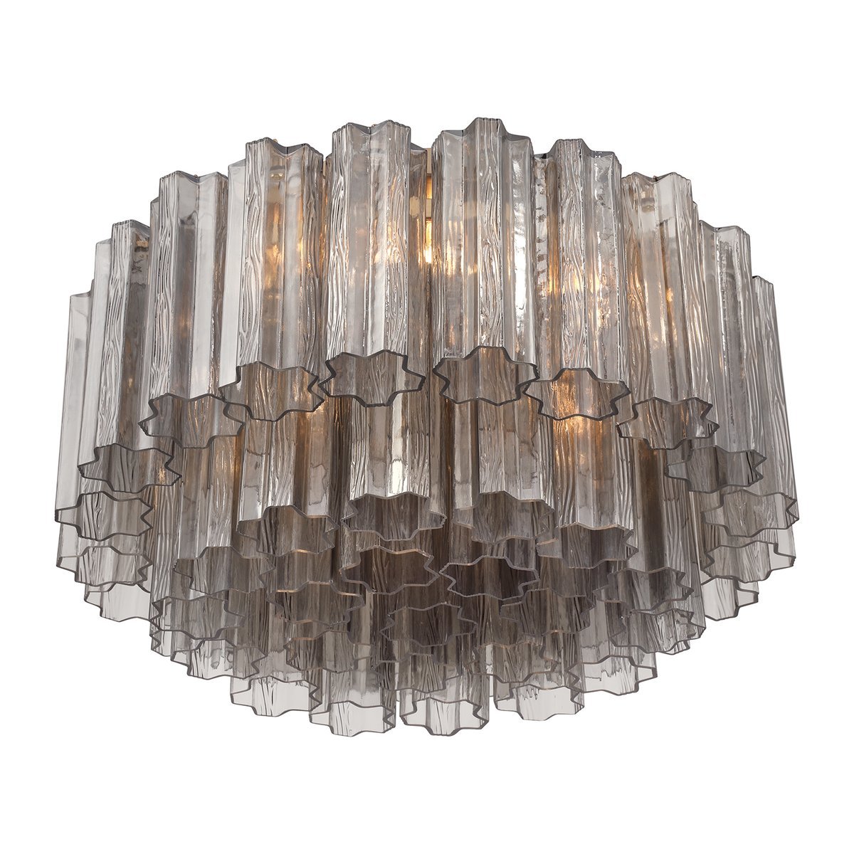 Aurora Ceiling Lamp Glass Tube Layered Amber - Letslighting