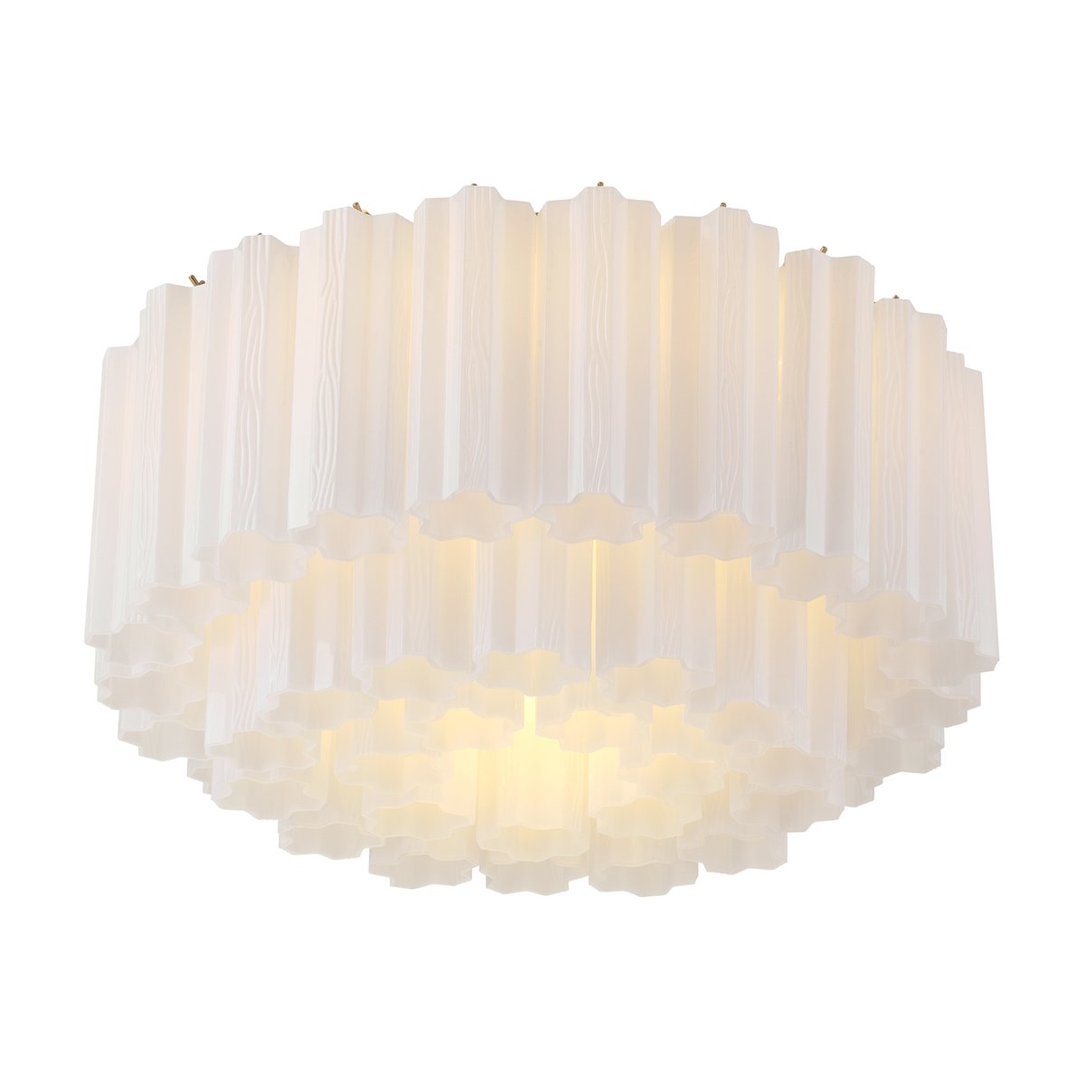 Aurora Ceiling Lamp Glass Tube Layered Amber - Letslighting