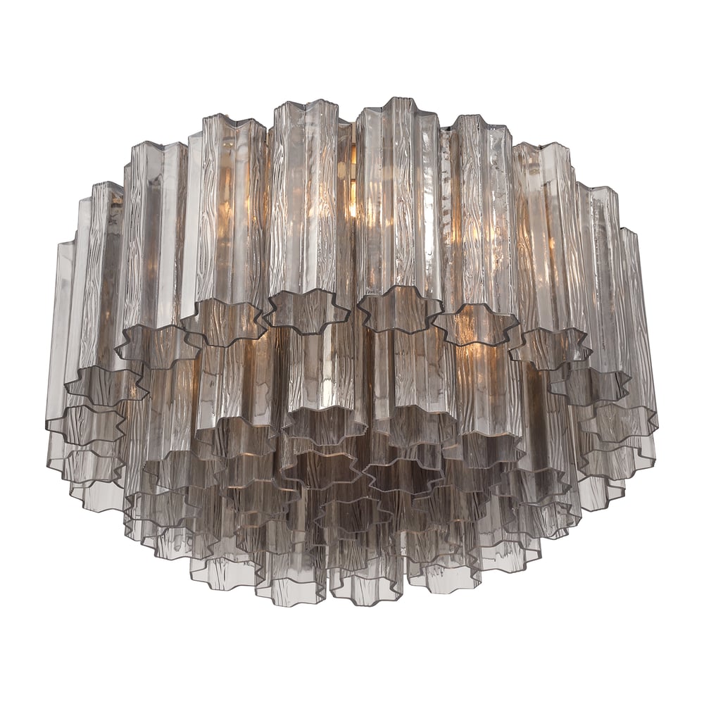 Aurora Ceiling Lamp Glass Tube Layered Amber - Letslighting
