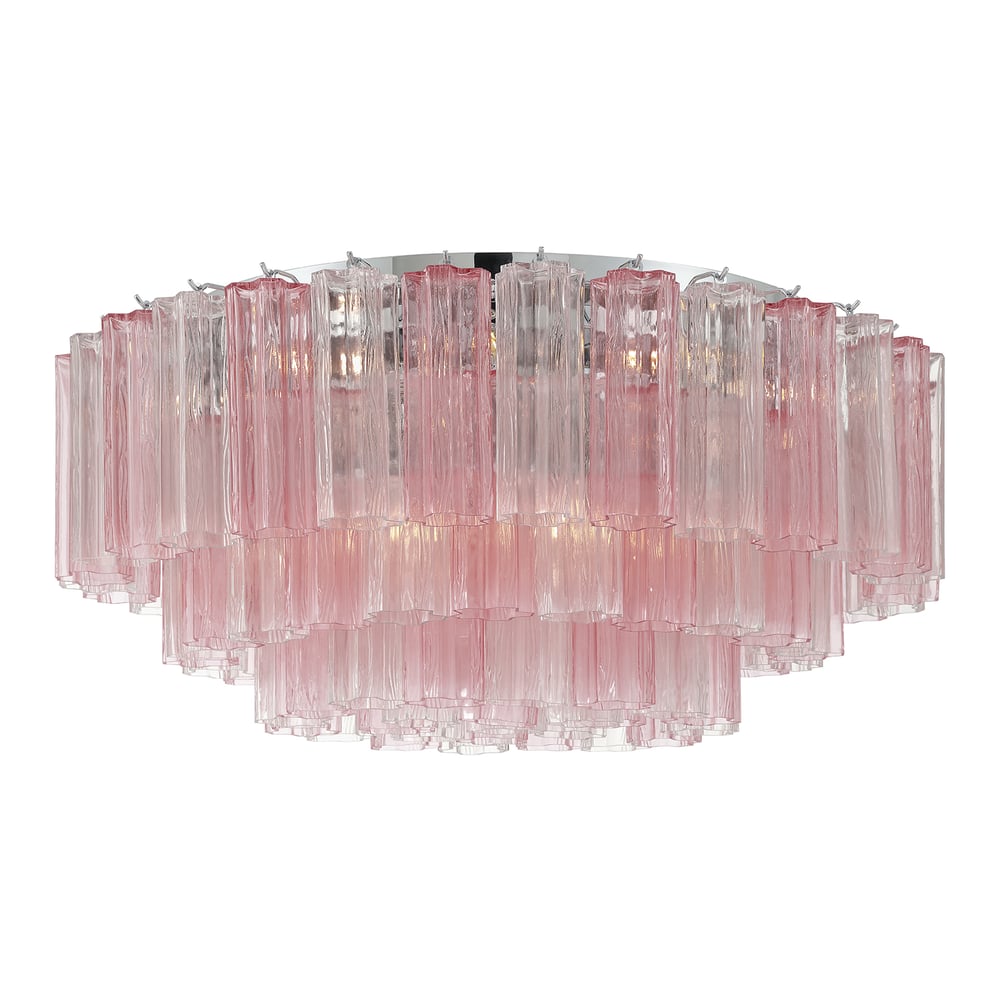 Aurora Ceiling Lamp Glass Tube Layered Amber - Letslighting