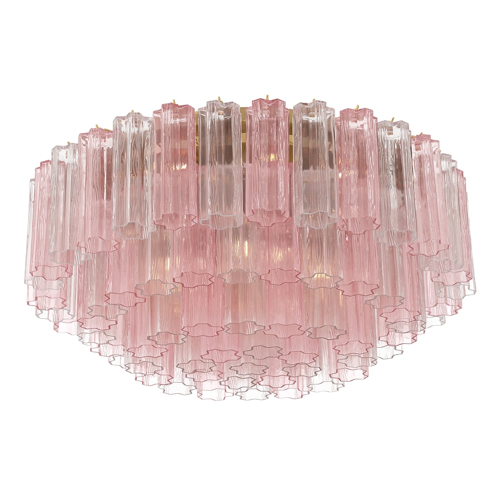 Aurora Ceiling Lamp Glass Tube Layered Amber - Letslighting
