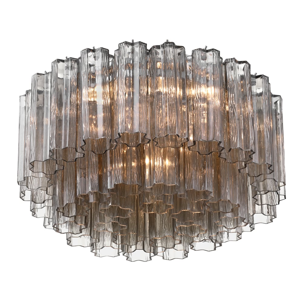 Aurora Ceiling Lamp Glass Tube Layered Amber - Letslighting