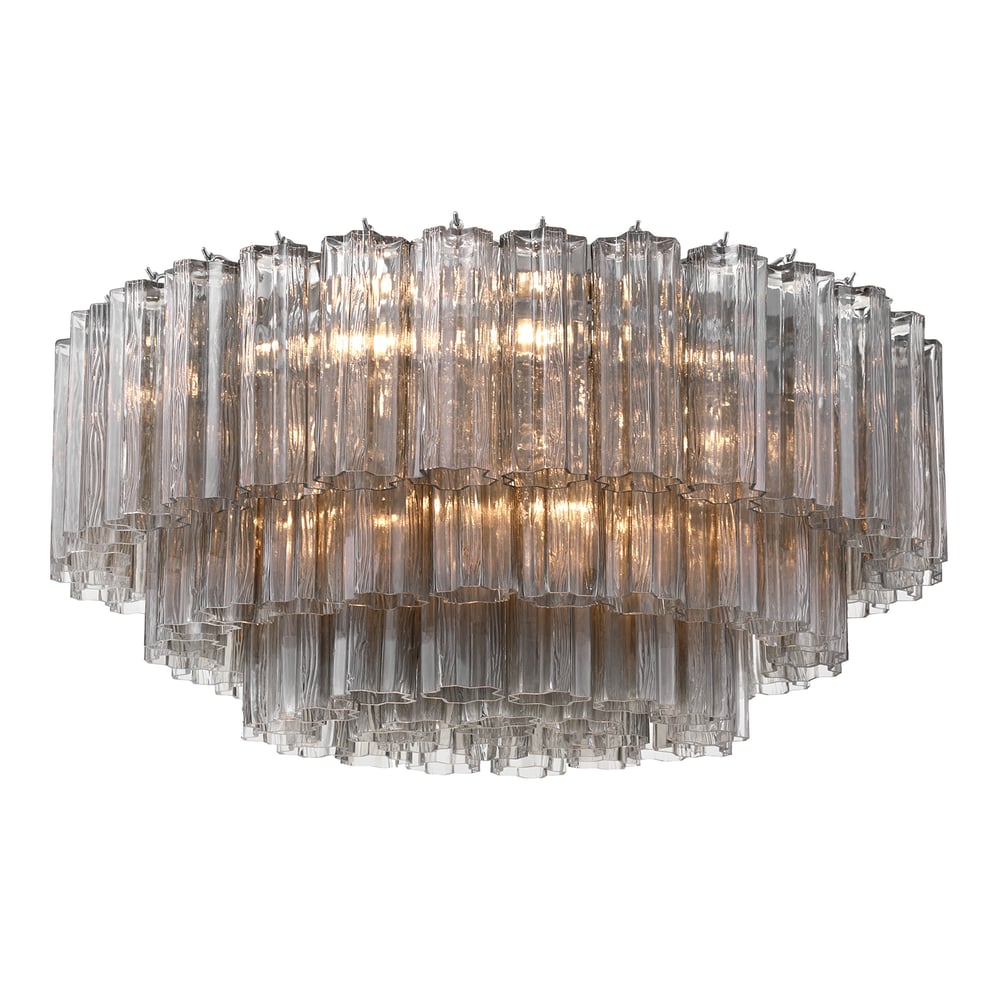 Aurora Ceiling Lamp Glass Tube Layered Amber - Letslighting