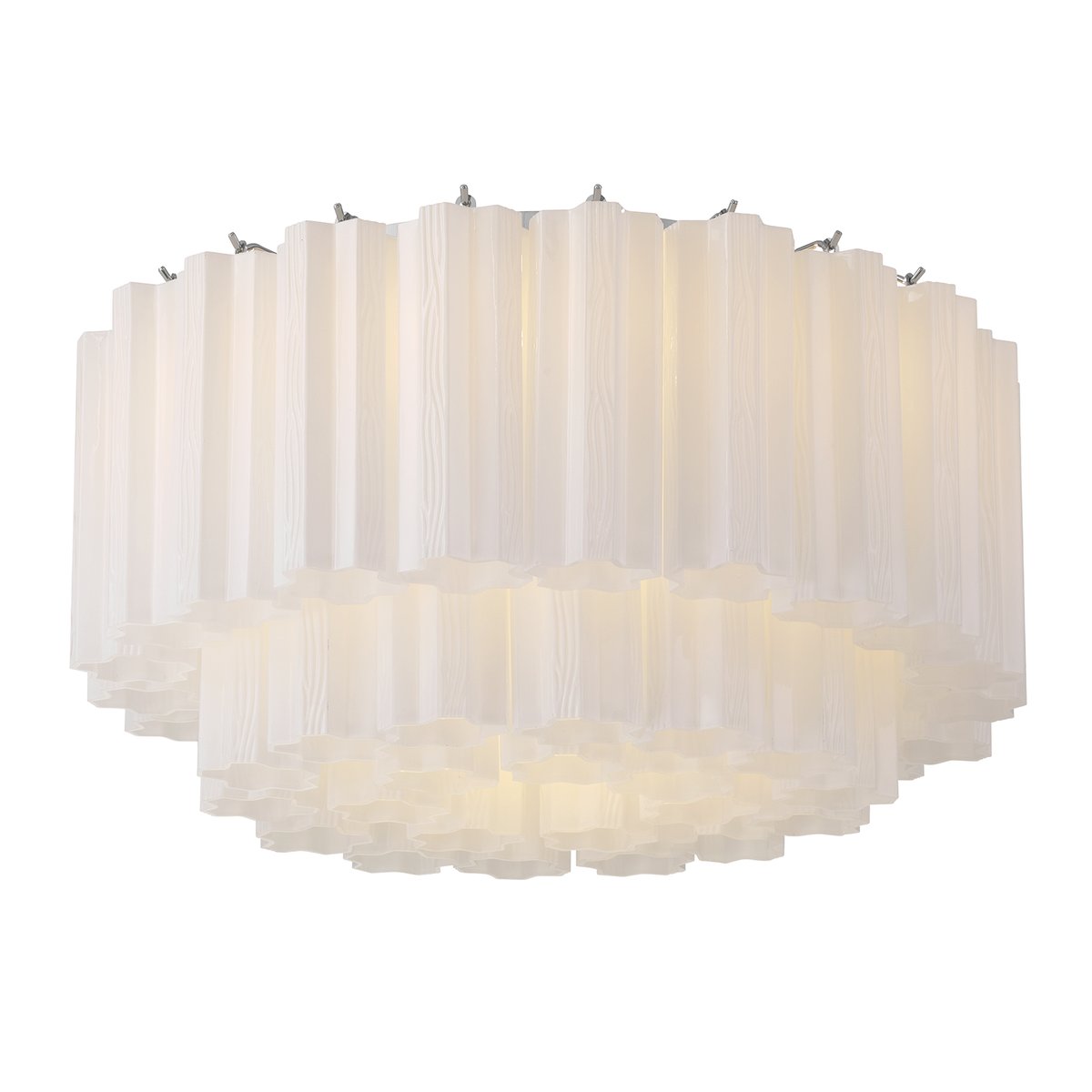 Aurora Ceiling Lamp Glass Tube Layered Amber - Letslighting