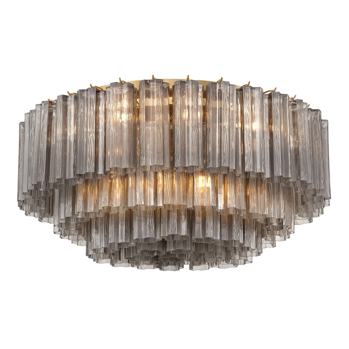 Aurora Ceiling Lamp Glass Tube Layered Amber - Letslighting