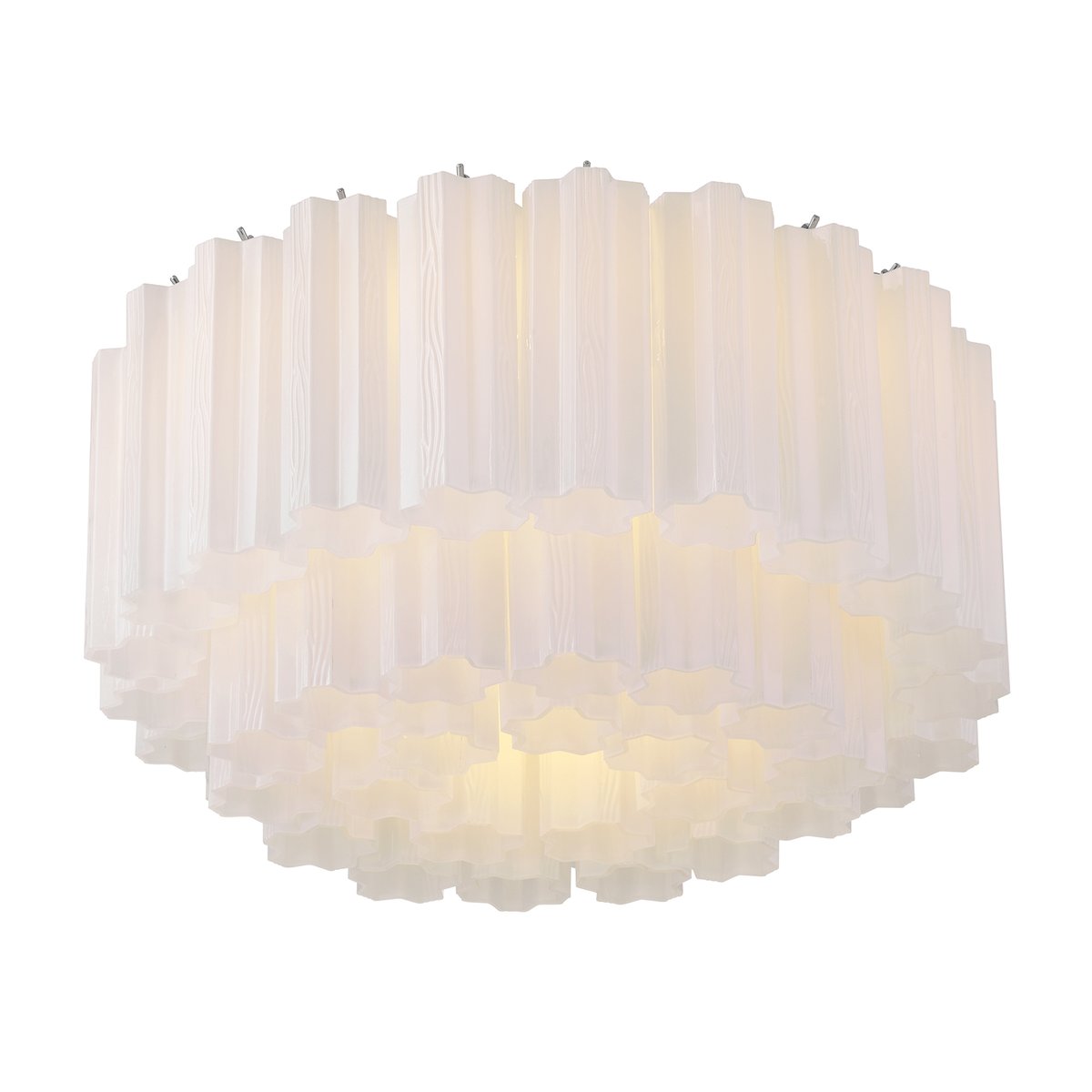 Aurora Ceiling Lamp Glass Tube Layered Amber - Letslighting