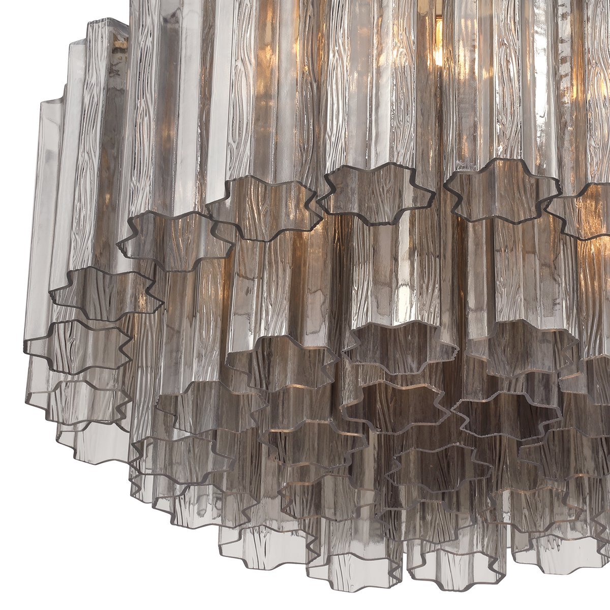 Aurora Ceiling Lamp Glass Tube Layered Amber - Letslighting