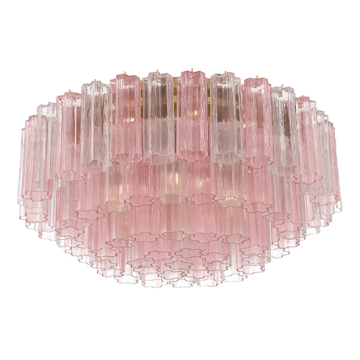 Aurora Ceiling Lamp Glass Tube Layered Amber - Letslighting