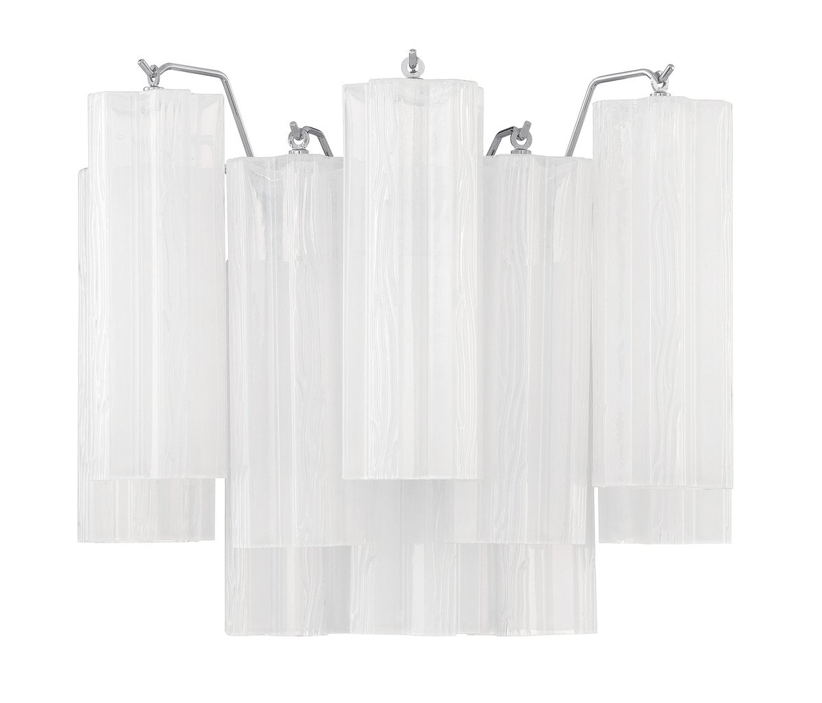 Aurora Wall Light Tronchi Glass Tube Tiered Amber Modern - Letslighting