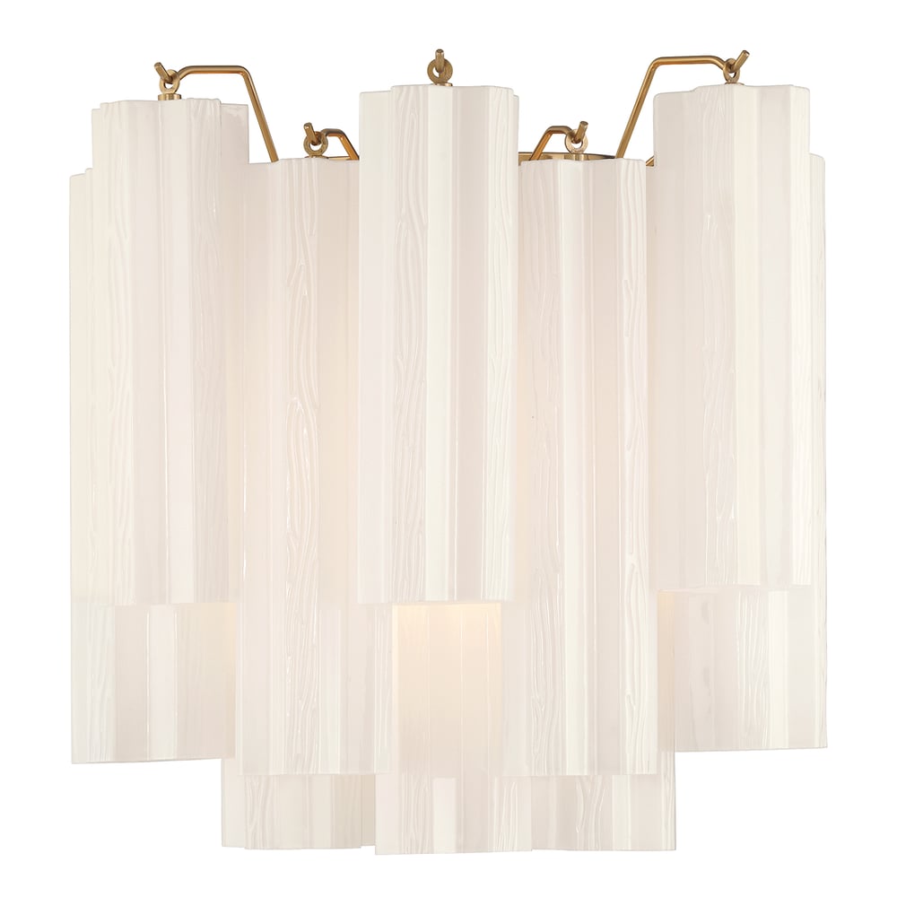 Aurora Wall Light Tronchi Glass Tube Tiered Amber Modern - Letslighting