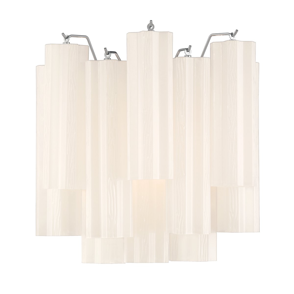 Aurora Wall Light Tronchi Glass Tube Tiered Amber Modern - Letslighting