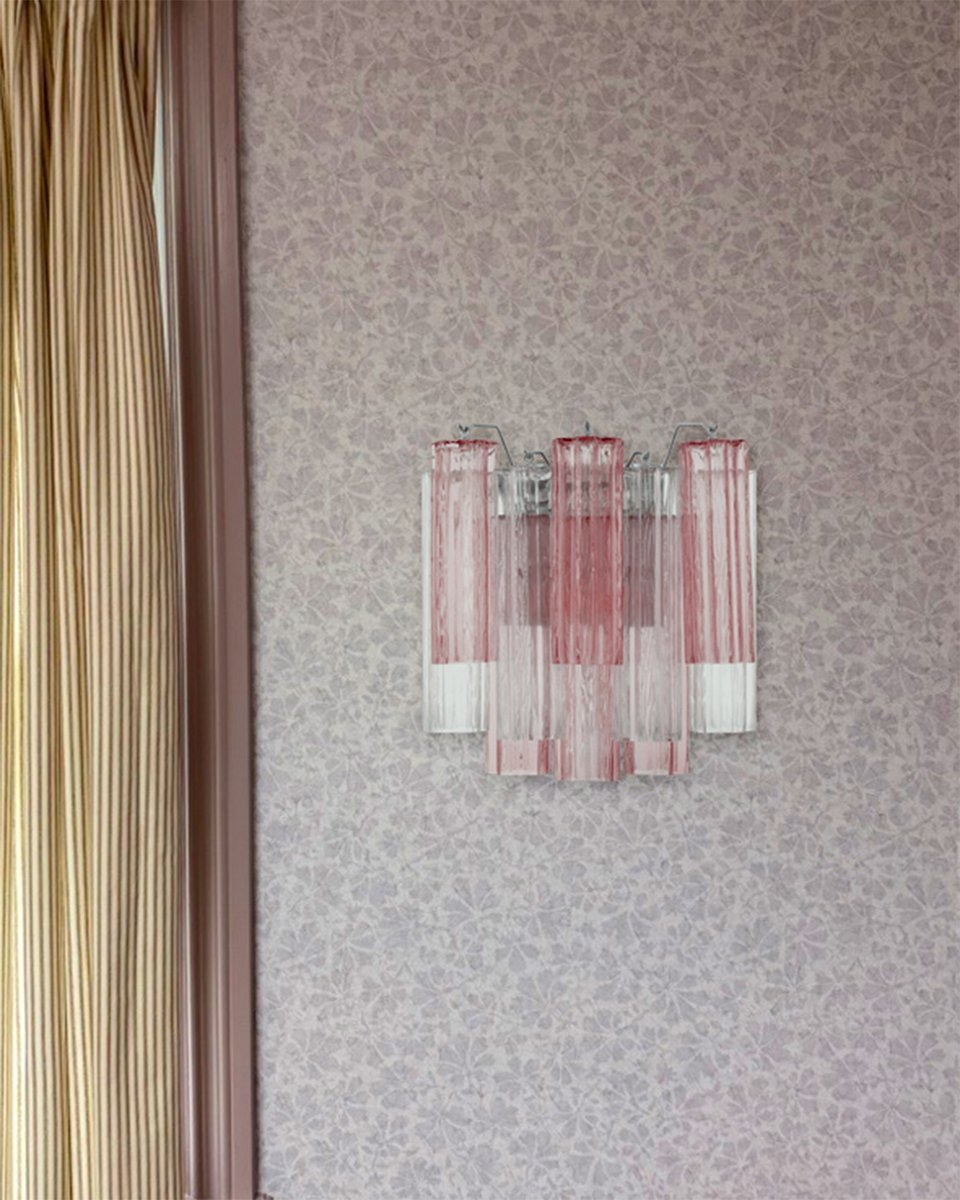 Aurora Wall Light Tronchi Glass Tube Tiered Amber Modern - Letslighting