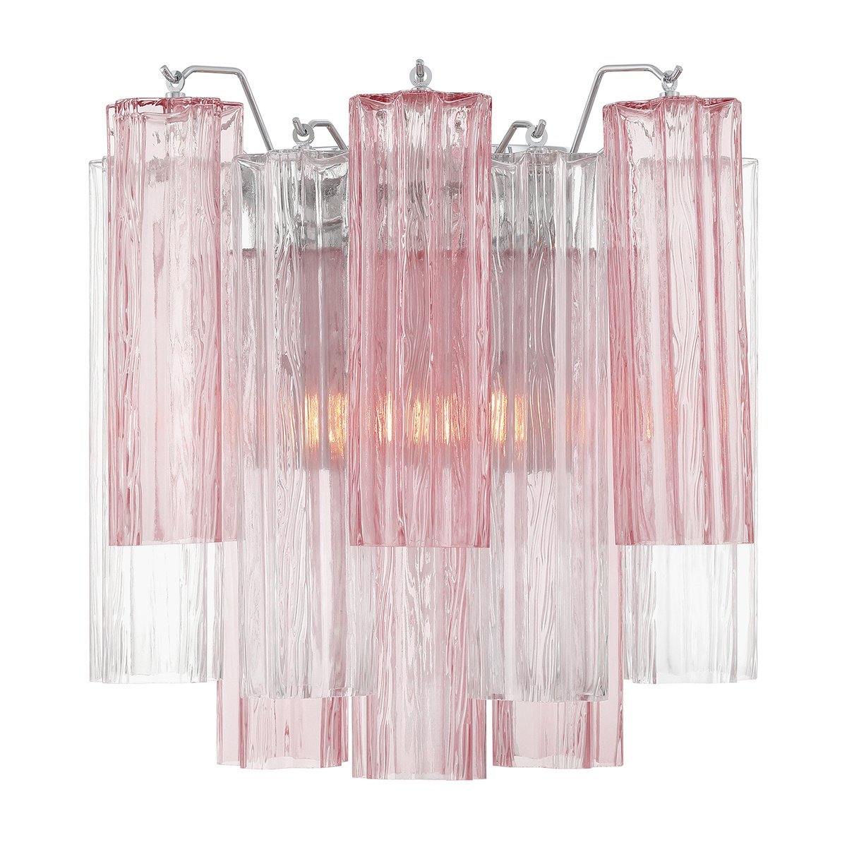 Aurora Wall Light Tronchi Glass Tube Tiered Amber Modern - Letslighting