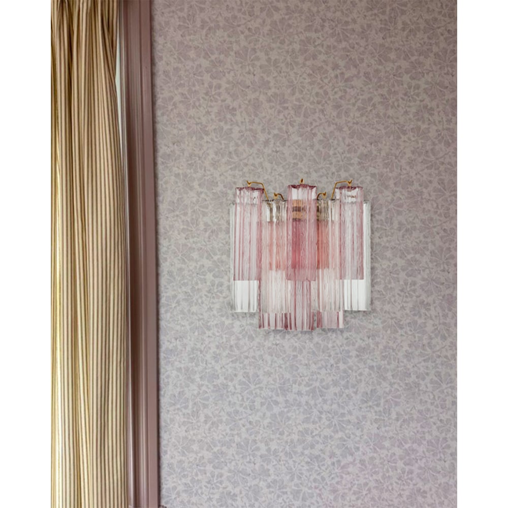 Aurora Wall Light Tronchi Glass Tube Tiered Amber Modern - Letslighting
