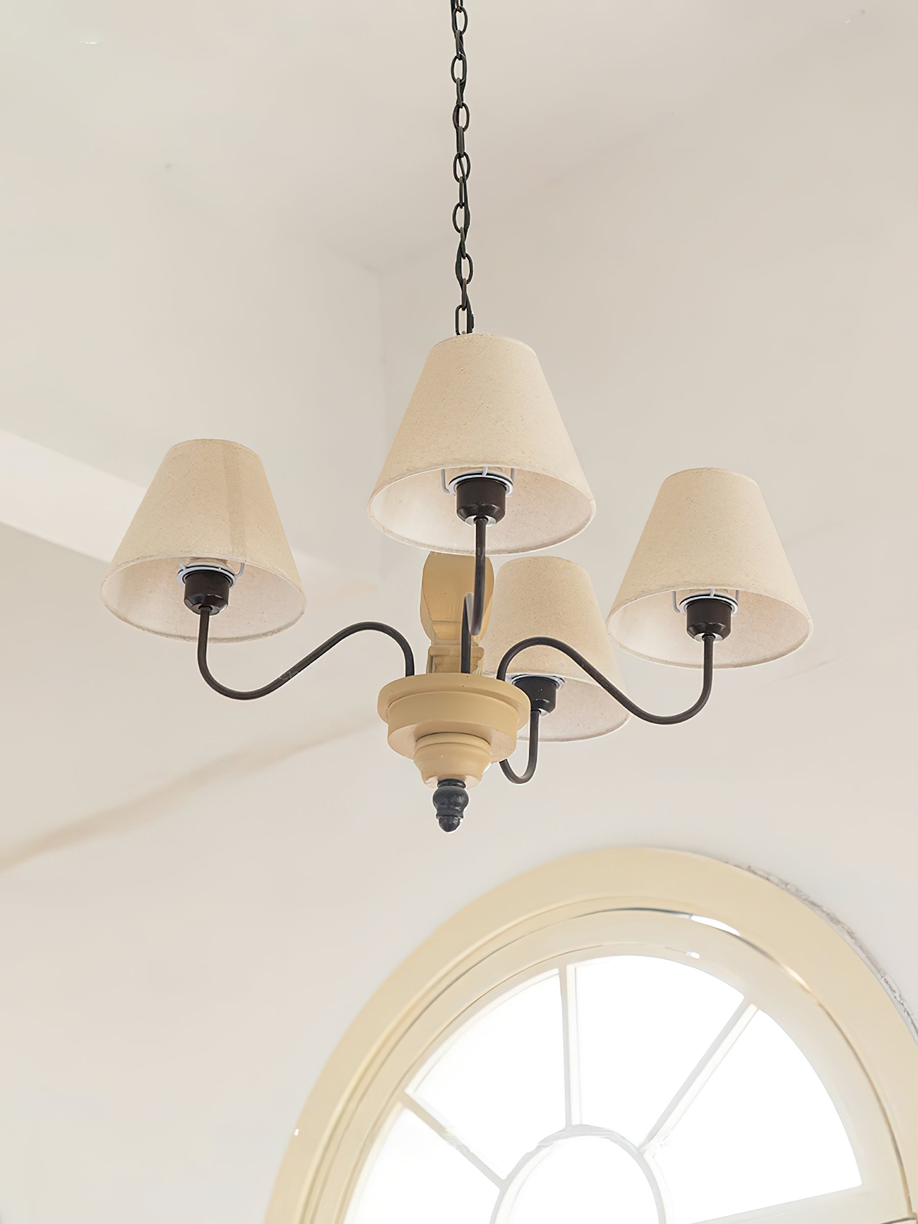 Adela Traditional Luxury Wood Chandelier - Lamp Copper