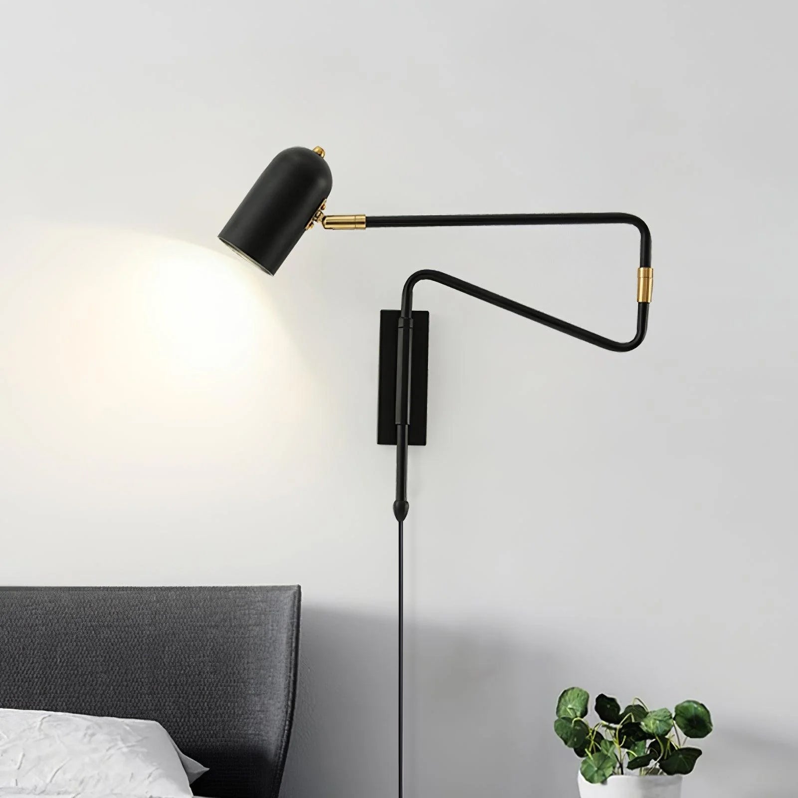 Ivar Adjustable Arm Plug In Wall Lamp - Neutralighting