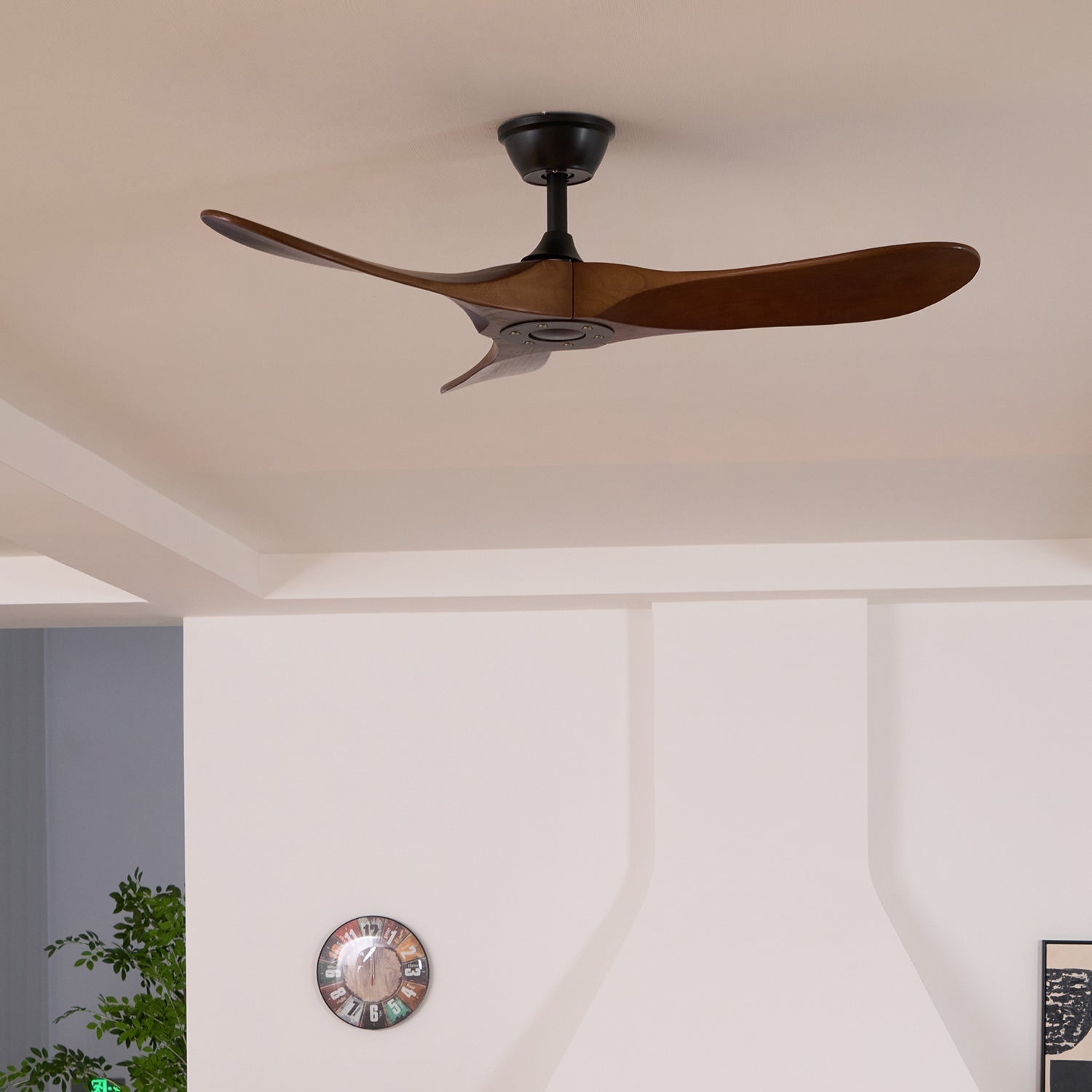 Ventilateur de plafond en bois Aviona, option diamètre 42 pouces